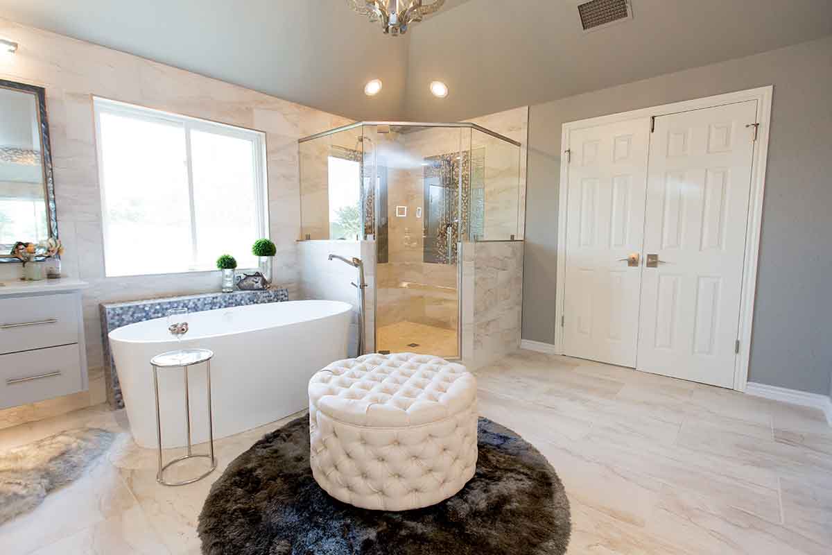 Remodeled bathroom in Austin
