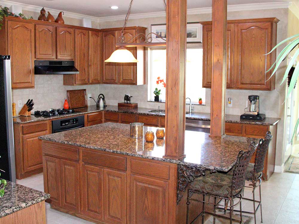 Kitchen sink and window before remodel